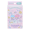 Santan - CUTE AID Little Twin Stars Bandages 18pc / サンタン - CUTE AID リトルツインスターズ ばんそうこう 18枚入