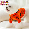 WBEE Inc - Small Dog Wear Halloween Costume Orange Cat & Pumpkin / WBEE Inc - 小型犬服 ハロウィン コスチューム オレンジ 黒猫＆パンプキン