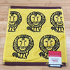 Marushin - Lisa Larson Wash Towel Lion Yellow 33cm x 36cm / マルシン - リサ ラーソン ワッシュ タオル ライオン 黄色地 33cm x36cm